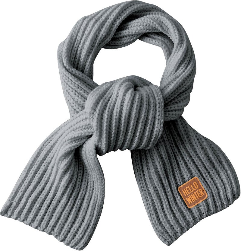 Hello Winter Kids Scarf Winter Neck Warmer Toddler Neck Scarf Girls Thick Scarves Boys Warm Neck Warp 2-12 Years - Image 1
